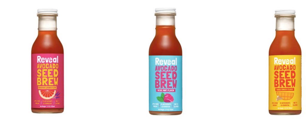 reveal avocado seed brew products made with upcycled food ingredients