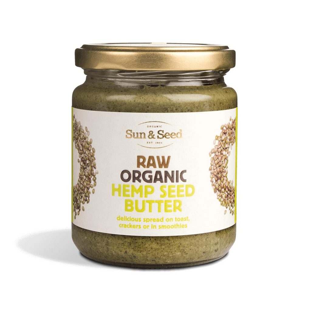 raw organic hemp seed butter  by sun & seed